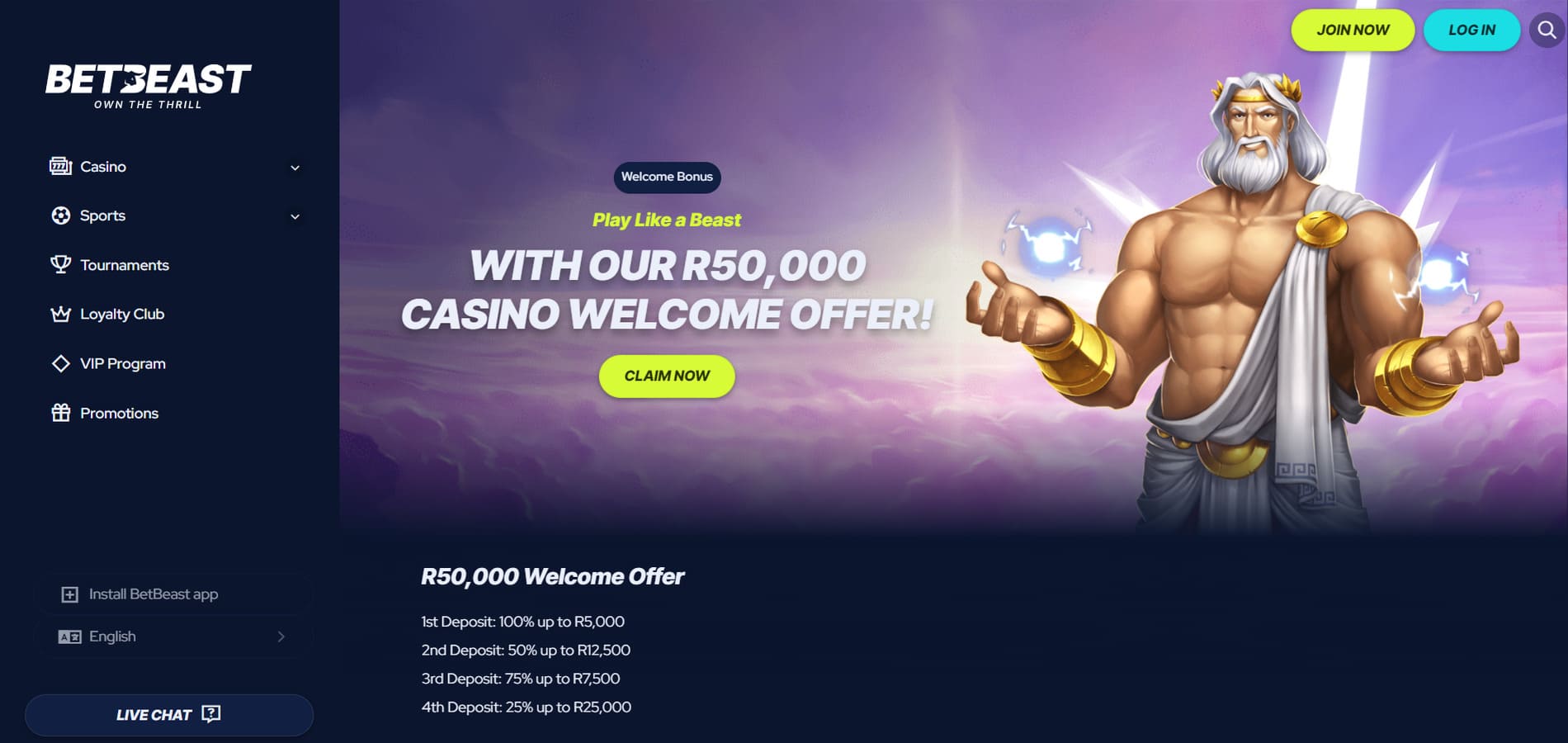 BetBeast casino bonus